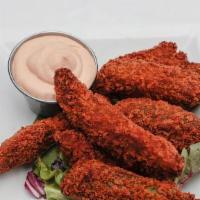 Avocado Fries (8 Pieces) · Fresh sliced avocado, coated in crispy panko bread crumbs and deep-fried until crisp perfect...