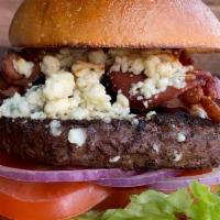 Bacon & Bleu Burger · This bleu cheese burger with smoked applewood bacon takes regular hamburgers to a whole new ...