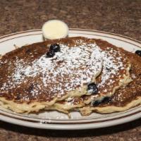 Fresh Blueberry Pancake · Add three oz NY pure maple syrup for an additional charge.