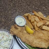 Fish Fry Special · Favorite. Served every day. Fresh haddock, battered or breaded with French fries and coleslaw.