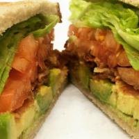 Micheals Blt · Bacon lettuce tomato with avocado and mayo.