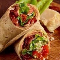 Blt Wrap  · Served with bacon, lettuce, and tomato wrapped in a flour tortilla.
