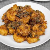 Honey Garlic Shrimp Entree · Crispy shrimp sautéed with a sauce of garlic, black pepper, honey, and scallions. Double the...