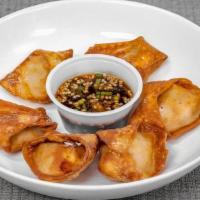 Mandu (Dumplings) · Deep-fried pork dumplings.