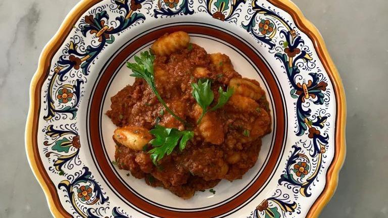 Gnocchi Al Ragu Di Manzo · Potato Dumpling with Meat Sauce