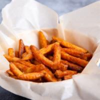 Hand Cut French Fries · Delicious hand cut french fries deep-fried and seasoned to perfection.