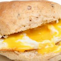 Egg On A Roll · Fluffy, buttery scrambled eggs on a soft roll.
