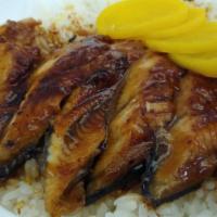 Unagi Don · Served with miso soup or salad