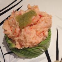 Spicy Lobster · Spicy lobster salad with mango avocado & caviar