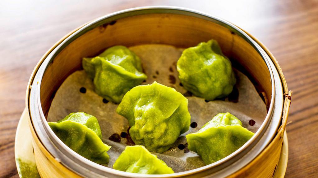 Steamed Vegetable Dumpling · 6 pieces. Allow 20 minutes.