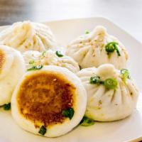 Shanghai Pan-Fried Pork Buns · 6 pieces. Allow 20 minutes.