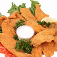 Catfish (3 Pcs) - Meal · Meal served with French fries or rice, coleslaw and can of soda.
