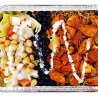 Chicken Over Rice Platter · Halal. chicken over rice, choice of toppings, sauces, and extras.