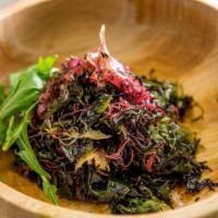 Seaweed Salad · Mixed green, seaweed, hijiki, sesame, and ponzu sauce.