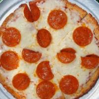 Pepperoni Pizza · Cauliflower crust, pepperoni and mozzarella cheese
