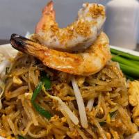 Pad Thai Classic · Gluten free, vegetarian. Traditional Thai noodle dish with rice noodles, pad thai tamarind s...