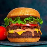 Build Your Own Vegan Burger · Okay Picasso, let's see what you've got! Seasoned Beyond Meat patty, your choice of vegan ch...