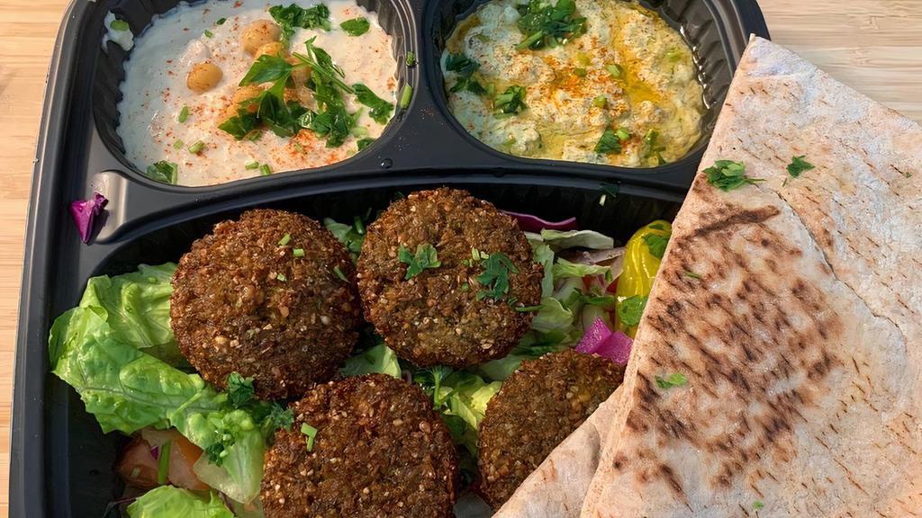 Falafel, Hummus & Baba Ghannouj · 