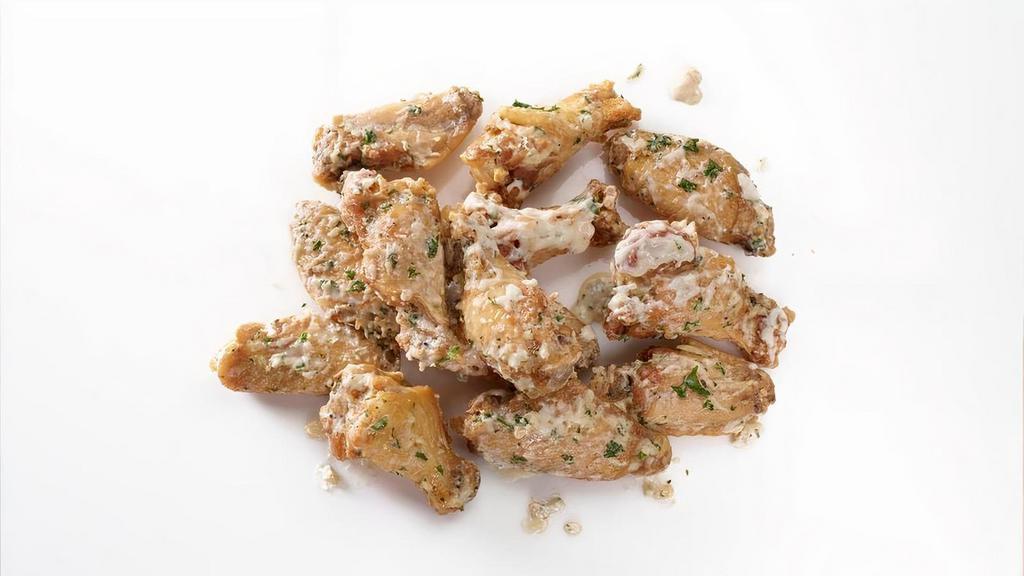 Bone In Traditional Wings · Traditional Crispy Bone-In Wings with up to 2 flavors. Featured with our Buffalo Blue Cheese.