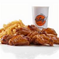 Traditional Wings Combo · Traditional Crispy Bone-In Wings with up to 2 flavors, crinkle cut fries, and a 22oz fountai...