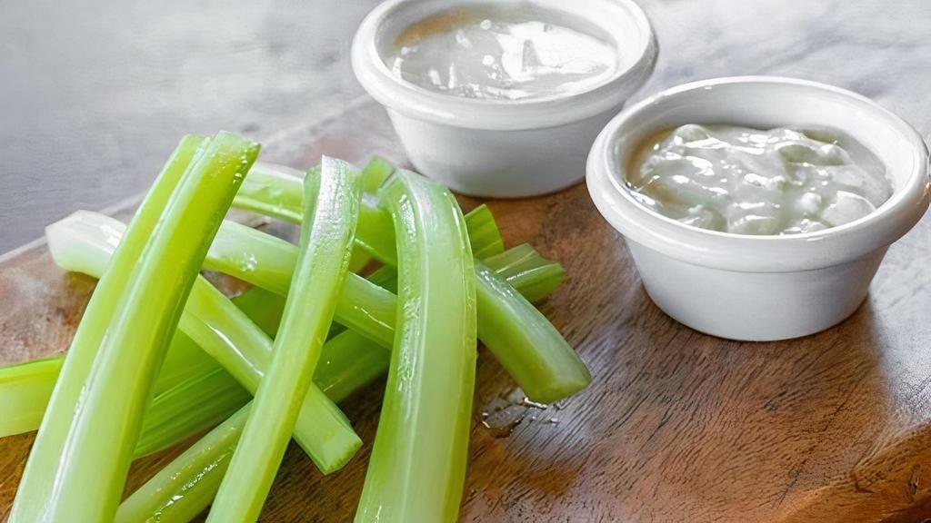 Celery & Ranch · 5 pieces of fresh celery and homestyle ranch dipping sauce