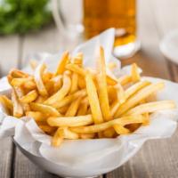 French Fries · Cut potatoes fried and salted.