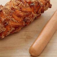 Sweet Potato Hot Dog · This is our classic dog with a delicious twist. It is made fresh with an all-meat sausage an...