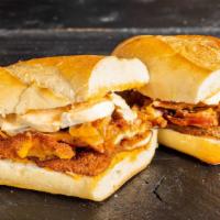 The York Sandwich · Chicken cutlet, bacon, fresh mozzarella, and russian dressing.