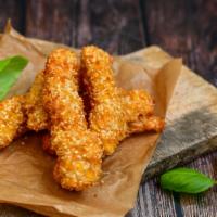 3 Piece Chicken Strips Meal · 3 Mouth-watering pieces of Crispy fried chicken strips. Includes a side of french fries, col...