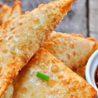 Crab Rangoon (Appetizer) · Homemade daily!  French herb cheese, six wontons.