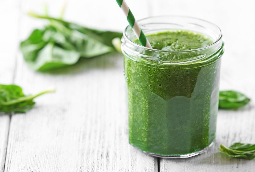 Detox Green Smoothie · Banana, pineapple and mango, with spinach and ginger.