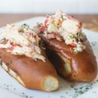 Old School Lobster Roll · Fresh lobster with your choice of roasted garlic aioli or drawn butter served in new england...
