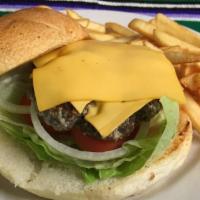 California Cheese Burger · Lettuce, Tomato, Onions and mayo.