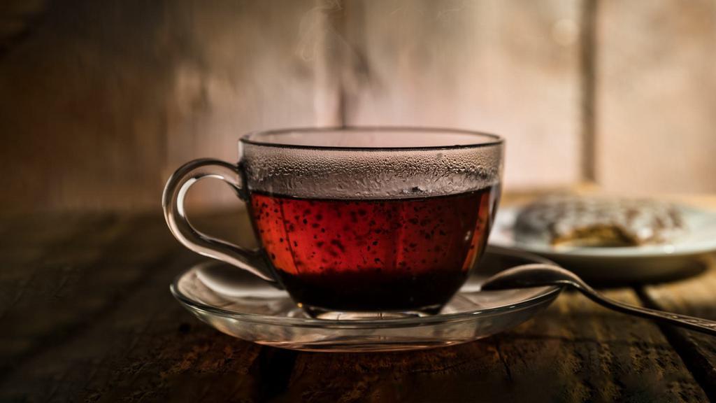 Black Tea · Delicious hot cup of black tea freshly brewed.