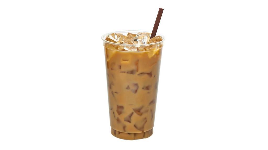 Hazelnut Cold Brew Iced Coffee · Delicious hazelnut flavored cold brew coffee made with a concentrate of coffee poured over ice and a choice of milk.