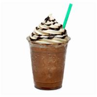 Mocha Iced Frappuccino · Delicious mocha flavored iced coffee blended with milk and espresso.