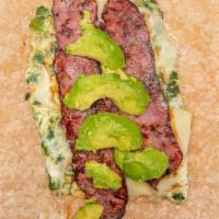 Power Wrap · 4 Egg Whites, Spinach, Turkey Bacon, Avocado and Swiss Cheese