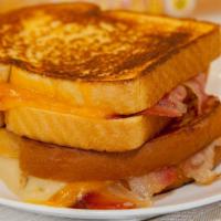 Ultimate Grilled Cheese · Classic grilled cheese with bacon or Taylor ham.