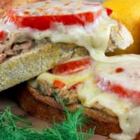 Tuna Melt · Freshly made tuna salad, tomatoes and melted cheese on your choice of toast