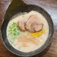Tonkotsu Ramen (Type A) · Pork, corn, fish cake and ramen soup.