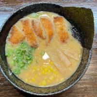 Type C Ramen · Katsu chicken, corn, seaweed and scallion.