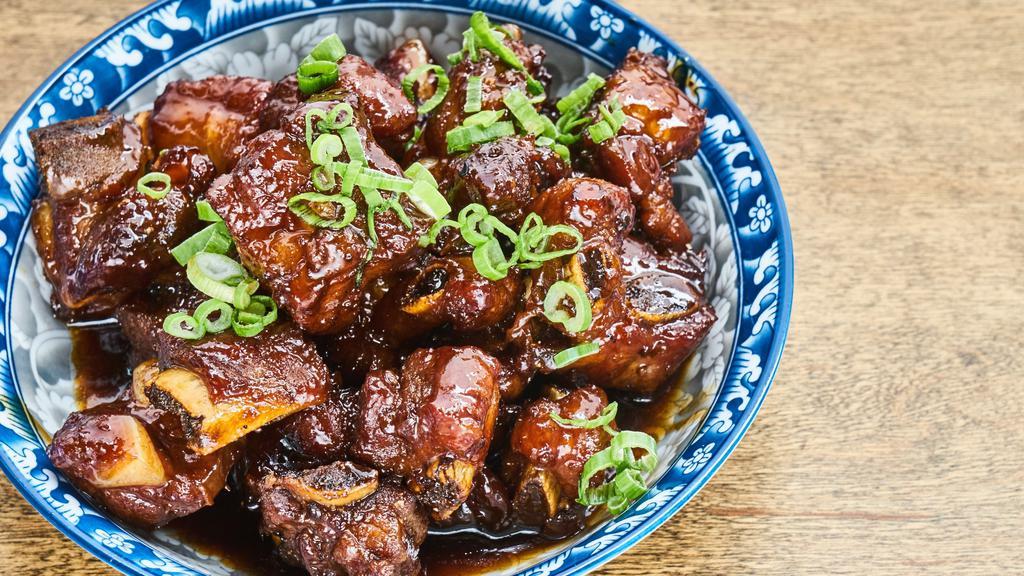 Sweet & Sour Pork Ribs · Small pork ribs, sweet and sour sauce.