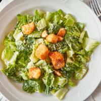 Caesar Salad · Crisp romaine leaves, homemade croutons and caesar dressing.