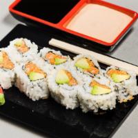 Spicy Salmon & Avocado Roll · Spicy.