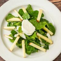 Formaggio Di Capra, Mele E Spinaci Salad · Trentino-alto adige. Spinach, red apple, endive, and goat cheese, drizzled with olive oil an...