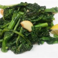 Broccoli All’Aglio · Broccoli rapa sauteed in garlic and olive oil.