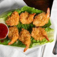 Coconut Shrimp W Sweet Chili Dipping Sauce · Coconut Fried Shrimp with a sweet chili dipping sauce.