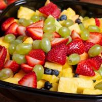 Seasonal Fresh Fruit Salad (Large) · Serves 16-20.