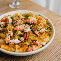 Lobster Mac & Cheese · maine lobster, rigatoni, three cheese, breadcrumbs