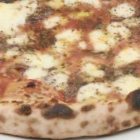 Pizza Napoletana · Tomato sauce, mozzarella, anchovies, oregano